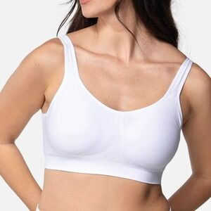 UNDER OUTFIT Comfort Shaping Bra 3XL White Seamless Adjustable Straps T-Shirt